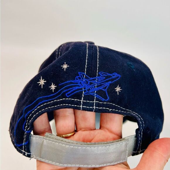 Vintage Y2K Disney Epcot Mission Space Ride Blue Adjustable Cap OS - Picture 5 of 11